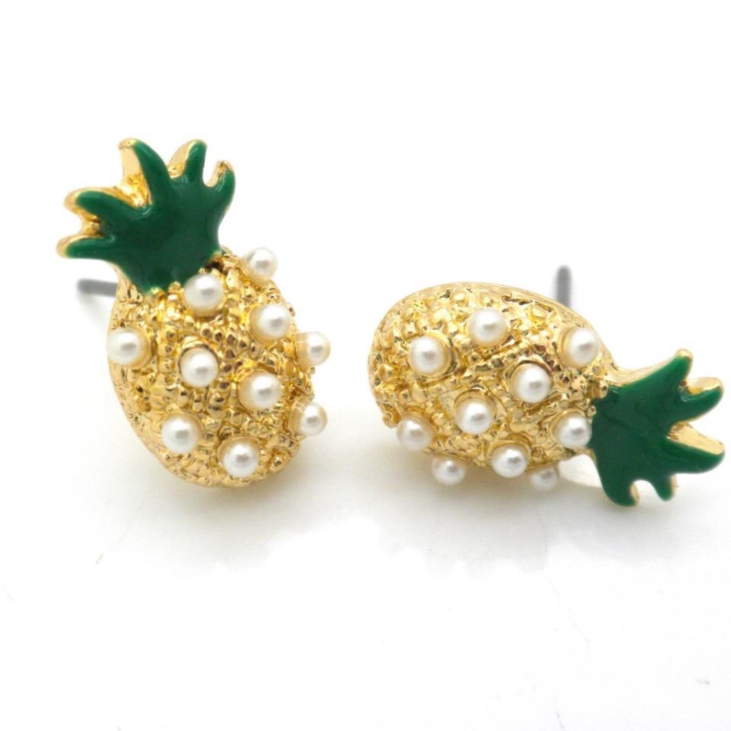 Pineapple Stud Earrings Southern Style